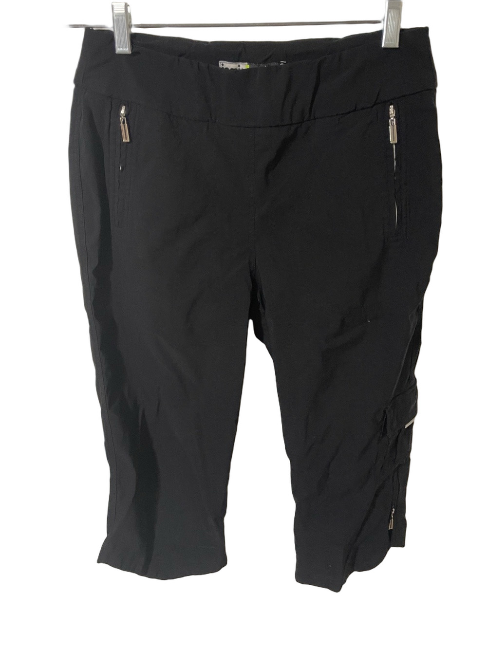 Jamie Sadock Black Cargo Style Capris Size 10